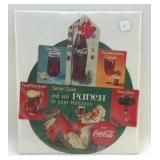 1962 COCA-COLA SANTA ADVERTISING 13.5"