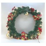 FIBER OPTIC WREATH 22"