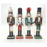 4 ASSORTED DECORATIVE NUTCRACKER SOLDIERS