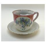 ANTIQUE FORGET ME NOT MUSTACHE CUP