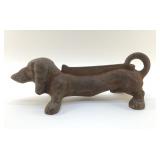 CAST-IRON DACHSHUND BOOT SCRAPE 14"