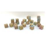 KIDS VINTAGE WOOD BUILDING BLOCKS