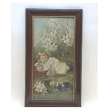 VICTORIAN "PLAYMATES" LITHOGRAPH