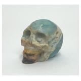 BLUE CALCITE CRYSTAL SKULL