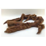 1940S MINK FUR SCARF/STOLE FULL BODY PELTS