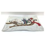 SLEDDING, POLAR, BEAR, EMBROIDERED PILLOW SHAM