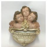 VTG TRIPLE ANGEL CHERUB WALL POCKET