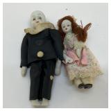 PAIR OF SMALL DOLLS 7"