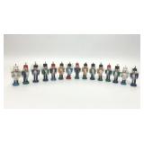 15 SMALL NUTCRACKER SOLDIER CHRISTMAS ORNAMENTS