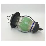 BLOWN GLASS OUTDOOR SOLAR HANGING LANTERN