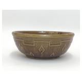 VTG MONMOUTH POTTERY BROWN DIAMOND BLOCK BOWL