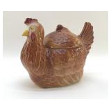 USA FPCO HEN ON A NEST BISCUIT JAR