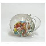 VTG LENWILE ARDALT ELEPHANT MILLEFIORI PAPERWEIGHT