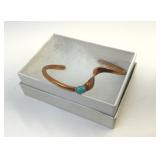 COPPER AND TURQUOISE BRACELET