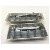 VINTAGE METAL ICE CUBE TRAYS