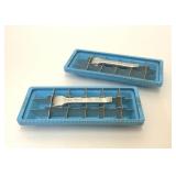 2 MAGIC TOUCH SPIL-GARD ALUMINUM ICE CUBE TRAYS