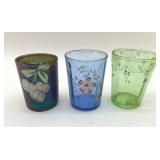 ANTIQUE HANDPAINTED TUMBLERS
