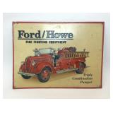FORD/HOWE FIRE TRUCK METAL SIGN