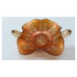 FENTON MARIGOLD BUTTERFLIES CARNIVAL BOWL