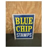 VINTAGE BLUE CHIP STAMPS FLANGE SIGN