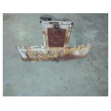 ANTIQUE CAST IRON RAILROAD CROSSBUCK SIGN