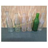 6 VINTAGE TEXAS SODA BOTTLES