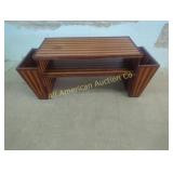 VINTAGE MCM CEDAR COFFEE TABLE