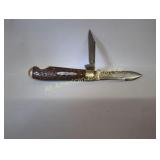 ANTIQUE SCHRADE CUT CO 2 BLADED KNIFE