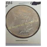 1886 MORGAN SILVER DOLLAR