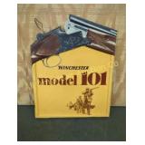 VINTAGE WINCHESTER MODEL 101 ADVERTISING SIGN