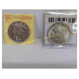 1922 & 1923 PEACE DOLLARS
