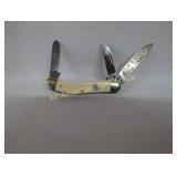 VINTAGE BULLDOG BRAND IVORY COVERS POCKET KNIFE
