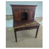 ANTIQUE WALNUT PALNTATION DESK 2PCS