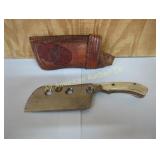 CUSTOM SKINNING KNIFE WITH SHEATH