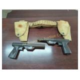 RARE R.F. SEDGLEY MATCH PAIR SIGNAL PISTOL MARKS