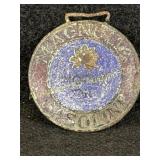 Magnolia Gasoline Motor Oil watch fob.