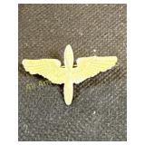 WWII ï¿½Sweetheart ï¿½ winged propeller pin, sterling