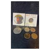 MIxed lot of U.S. coins, 1981 D Kennedy half,