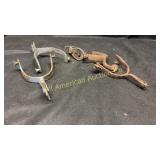 Four vintage spurs, various