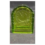 Vintage glass clock candy container, looks like