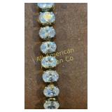 Sterling silver tennis bracelet marked CWE