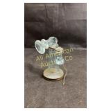 Vintage glass telephone candy container