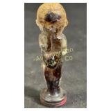 Vintage glass Kewpie doll candy/perfume jar w/lid