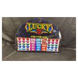 Vintage slot machine back glass, 19.5" x 14.75"