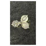 Catholic sterling silver triple slide charm medal