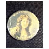 1905 William Frank, Paris Texas pocket mirror