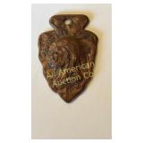 Brass souvenir of New Mexico Native American key