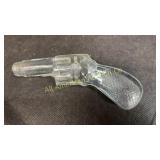 Vintage glass pistol candy container