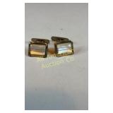 Silver (.825) & Mother of Pearl cuff links