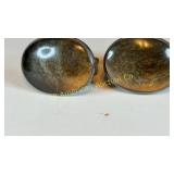 Taxco sterling and Labradorite cuff links